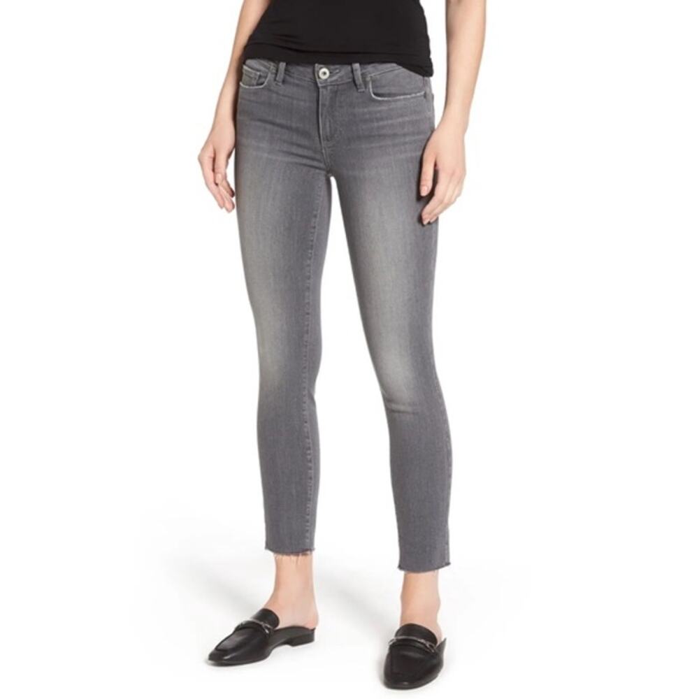 PAIGE | Size 29 | Verdugo Ankle Raw Hem Worn-In Stretch Skinny Jean | MSRP $209